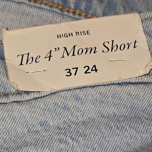 Abercrombie & Fitch THE HIGH RISE 4" MOM SHORTS Light Wash PLUS SIZE 24 NEW - Picture 10 of 10